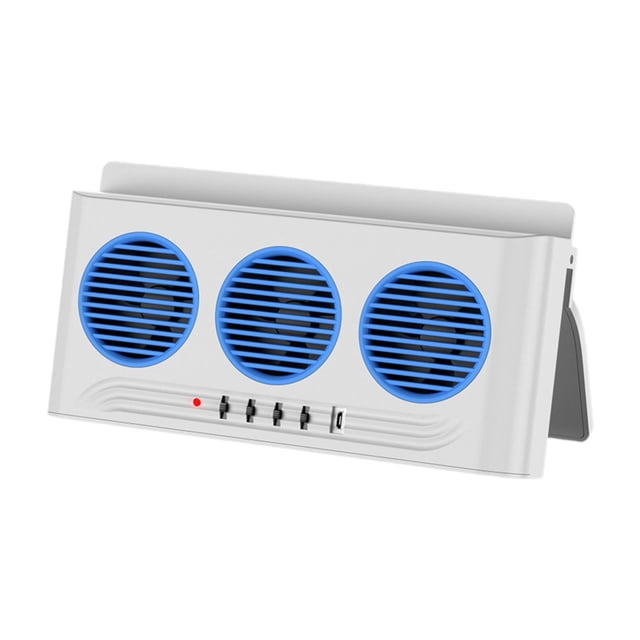 Ventilador de ventana para coche, ventilador de refrigeración para coche, ligero, potente, compacto, multiusos, extractor. Blanco