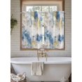 thumbnail image 7 of Kitchen Curtains 54 Inches length, Blue Yellow Beige Window Treatment Curtain Drapes, Retro Abstract Modern Art Painting Decorative Window Curtains for Bedroom Cafe, 52"x54", 2 Panels, 7 of 7