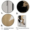 thumbnail image 3 of Designart Black, White And Gold Expression III Canvas Wall Art, 3 of 5