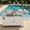 White, variant on Harper & Bright Designs Outdoor Extendable Kitchen Island with Wheels, Patio Kitchen Cart with Foldable Stainless Steel Top, Portable Prep Station with Storage Cabinet and Towel Rack for Garden, Grey