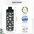 thumbnail image 3 of Pofeuu Cartoon Animals Print 18oz Sports Insulated Kettle Stainless Steel Vacuum Water Bottle Leakproof Sport Flask, 3 of 7