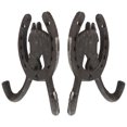 thumbnail image 1 of CRILSTYLEO 2Ud Gancho Decorativo De Pared En Hierro Negro Estilo Vintage Para Colgar Ropa, 1 of 7