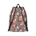thumbnail image 3 of Balery Foxes Vintage Canvas Backpack for Men and Women - Large Capacity, Durable Travel Laptop Bag for School, Work, Hiking, and Outdoor Activities, 3 of 7