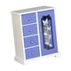 thumbnail image 1 of Caja de madera para guardar joyas, vitrina para joyas decorativas para mujer Púrpura, 1 of 9