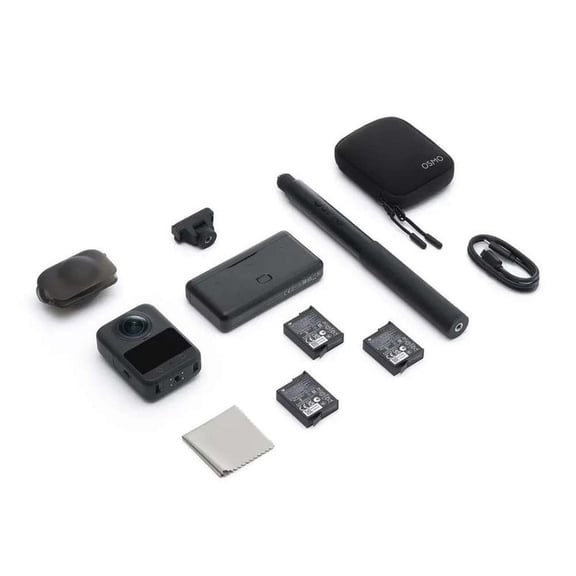 Cámara de acción DJI Pack estándar Osmo 360°, graba en 8K, estabilización avanzada, accesorios inclu