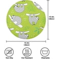 thumbnail image 2 of SKYSONIC Sloth Round Placemats for Dining Table Non-Slip Heat-Resistant Polyester Table Mats 4pcs Washable Table Mats for Kitchen Dining Table Decoration, 2 of 5