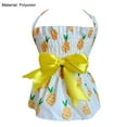 thumbnail image 3 of Walbest Breathable Convenient Match Polyester Sleeveless Flower Fruit Pet Clothes Pet Dress for Summer, 3 of 8