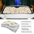 thumbnail image 5 of Disketp Windshield Sun Shade, Car Sun Shade For Front Window Heart Polka Dot Sunshades Sun Visor Protector Blocks Uv Rays Foldable, 5 of 9