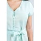 thumbnail image 4 of Vestido Midi Escote V Roman Fashion Juvenil Verde Claro 288, 4 of 5