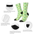 thumbnail image 3 of Fotbe Happy St. Patrick's Day Pattern Long Socks for Men & Women – Breathable & Stretchy Compression Socks, Ideal for Running, Travel, and Everyday Wear Size 5-11, 3 of 6