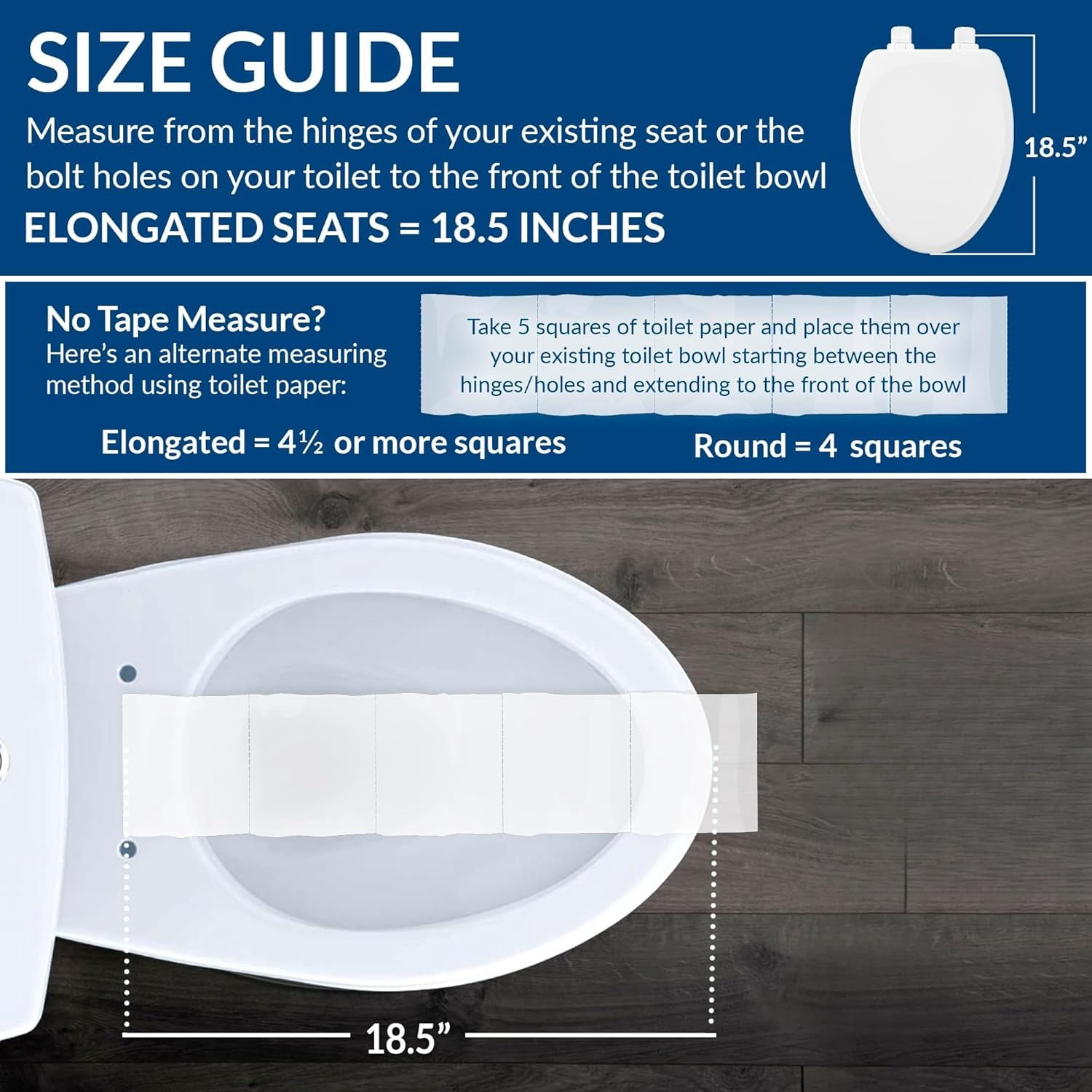 CHURCH Toilet Seat, Easy Clean Hinges Release for Deep Cleans, Durable Enameled Wood Seat, Round, Biscuit