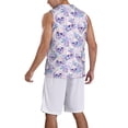 thumbnail image 2 of Sikiie white Skull crystal flower Basketball Jersey Reversible Men's Mesh Athletic Sports Shirts Training Practice S-4XLXX-Large, 2 of 6