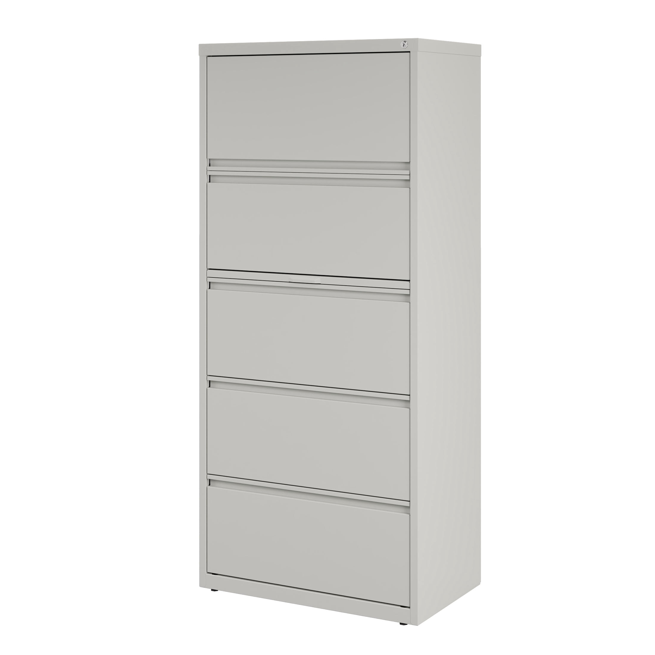 Hirsh 30 inch Wide 5 Drawer Metal Lateral File Cabinet for Home and Office, Holds Letter, Legal and A4 Hanging Folders, Gray