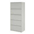 thumbnail image 3 of Hirsh 30 inch Wide 5 Drawer Metal Lateral File Cabinet for Home and Office, Holds Letter, Legal and A4 Hanging Folders, Gray, 3 of 10