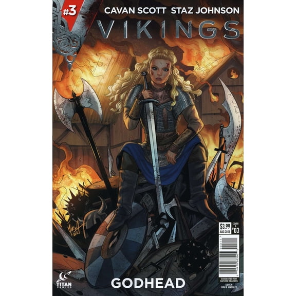 Vikings: Godhead #3A VF ; Titan Comic Book