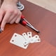 thumbnail image 2 of 22 Uds. Placas de reparación rectas y planas de acero inoxidable para muebles de madera, soportes de esquina resistentes para reparación y unión, 2 of 4