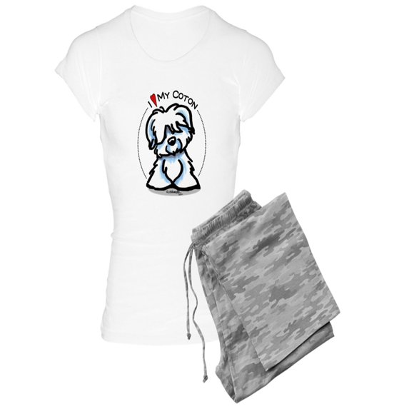 CafePress - Love My Coton - Women's Light Pajamas