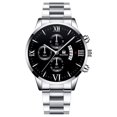 thumbnail image 1 of Reloj de cuarzo con correa de acero para hombre, reloj de negocios de tres ojos, falso, de moda, de escala simple, 1 of 6