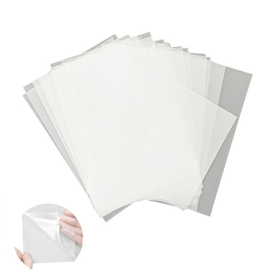 10 Pcs A3/A4 Double-Sided Adhesive Film Multifunctional Adhesive Patches For Fabric Clothing Crafting Sewing Supplies