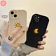 thumbnail image 2 of Funda De Pareja Samsung A14 A12 A04s A52 A53 A50 A04E A22 A50s A03s A04 A73 A23 A13 A71 A30s A32 A11 A20s A72 A31 A10s A20 A03 A02s A21s A52s A51 A33 Sun Moon Color Sólido Cubierta Suave Gao Jiahui unisex, 2 of 2