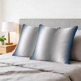 thumbnail image 6 of Pillow Covers 20x20 Set of 2, Navy Blue Grey Square Throw Pillow Covers for Couch/Sofa/Living Room, Gray Farmhouse Modern Rustic Decorative Soft Pillowcases for Couch Throw Pillows with Hidden Zipper, 6 of 9