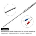 thumbnail image 3 of Sensor de temperatura de termopar tipo K, sonda de 1/8"x4" con cable de 6.6 pies, 0 a 1000°C (32 a 1832°F), acero inoxidable, 3 of 5