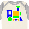 thumbnail image 4 of Inktastic Cute Colorful Train Boys or Girls Long Sleeve Baby Bodysuit, 4 of 5
