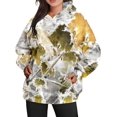thumbnail image 1 of Sudadera con capucha de camuflaje para mujer, nueva sudadera deportiva de gran tamaño con estampado de hojas de arce y forro polar de tela sanitaria de Amazon Otoño, 1 of 2