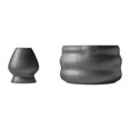 thumbnail image 3 of 2 cuencos de matcha con soporte para batidor de porcelana para familiares y amigos amantes del té. negro, 3 of 9