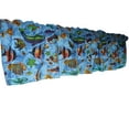 thumbnail image 5 of Cotton Window Valance Animal Print 58 Inch Wide Fish Aquarium, 5 of 11