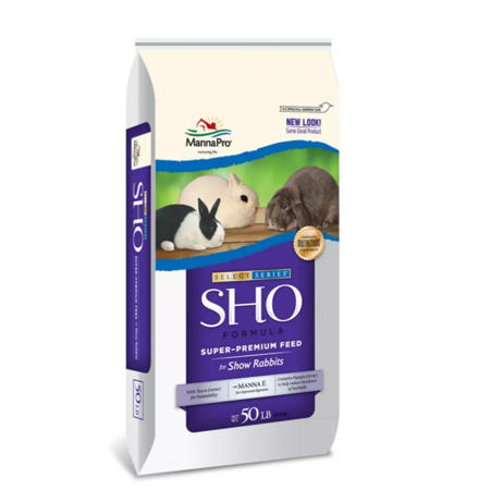 Manna Pro Select Series SHO Formula Pelleted Show Rabbit Food, 50 lb. Bag