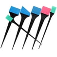 thumbnail image 4 of 1 juego de 6 pinceles de silicona para tinte para el cabello, aplicador de cepillos para teñir el cabello para el hogar del salón, 4 of 6