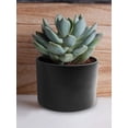 thumbnail image 4 of Set de 2 maceteros de cerámica 10 y 12 cm con Drenaje negro Elly Decor ED-MCDSET02, 4 of 5