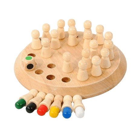 Sunshine smile Wooden Memory Chess for Kids,Kids Wooden Memory Match Stick Chess 