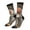 3 Black, variant on Vintage Floral White Horse Print Adult Socks for Men & Women,Calf Socks, Ankle Socks,Boots Socks,Breathable Casual Sock,Unisex Crew Socks