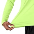 thumbnail image 3 of COSFO Athletic T-Shirt for Men Long Sleeve Dry Fit Solid Workout Hoodie Shirt Hooded Sun Protection Slim Fit Moisture Wicking Pullover Shirts for Men, 3 of 5