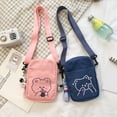 thumbnail image 6 of Ladies Small Canvas Shoulder Bags Phone Bag Handbags Purse WHITE, 6 of 8