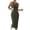 Green, variant on Women's Halter Neck Sleeveless Bodycon Slip Dress Ribbed Split Knit Stretchy Dress Bodycon Club Party Maxi Long Dresses Black M