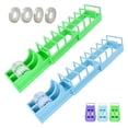 thumbnail image 1 of Tape Dispenser for Wrapping, Portable Ribbon Cutter Machine, Foldable Double Roll Tapes Dispensers, 1 of 8