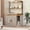 Grey&Brown, variant on Gaderth 55" Cat Litter Box Enclosure Furniture with Power Outlet, Hidden Litter Box Furniture with 2 Storage Shelves, Large Cats House Indoor, Wooden Cat House