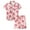 ZC-Pink, variant on Teen Pajama Sets Girl 2Pc Bow Tie Soft Loungewear Lightweight Button Down Pj Set Sleepwear Outfit