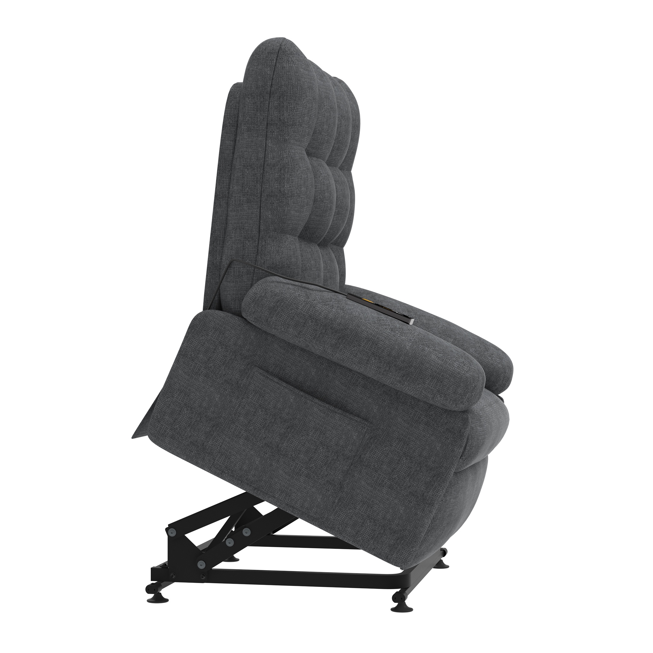 Power Lift Recliner Chair Lift Chair, HSUNNS Recliners for Elderly and Adults with Remote and Side Pockets, Heavy Duty Reclining Mechanism Reclining Sofa Chair for Living Room, Gray