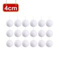 thumbnail image 3 of 60/6 piezas de bolas de nieve de espuma blanca para colgar en el árbol de Navidad, adornos de bolas de nieve artificiales falsas, suministros de decoración para fiestas de Año Nuevo, 3 of 5
