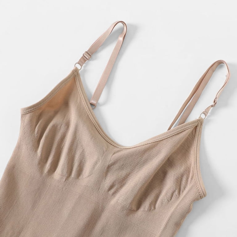ZQUUVOU Women's Tummy Control Shapewear Bodysuit Scoop Neck Corset Top  Seamless Invisible For Bodycon Dresses Evening Wear Khaki - Walmart.com