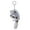 Gray, variant on Big Tailed Plush Raccoon Charm Keychain Soft Stuffed Ornament Keyring Lovely Pendants for Purse Bag Backpack Handbag