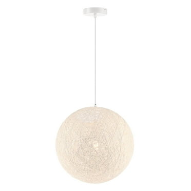P5570-44B-George Kovacs Lighting-Entwined - 1 Light Pendant-16.625 Inches Tall and 16 Inches Wide-White Finish    -Traditional Installation