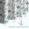 thumbnail image 6 of Light Dinosaurs Pastel Pattern Shower Curtain 72"x72" ,Bathroom Decorative Shower Curtains Set with 12 Hooks,Modern Waterproof Washable Shower Curtain, 6 of 6