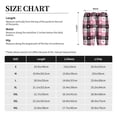 thumbnail image 4 of Kdxio Heart Plaid Print Mens Sleep Shorts Bottoms Soft Comfy Pajama Wear Pants with Drawstring Pockets, 4 of 7