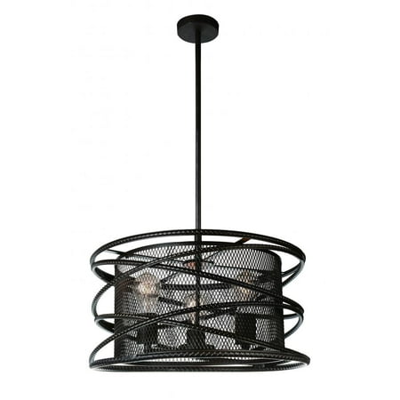 

3 Light Up Chandelier with Brown finish