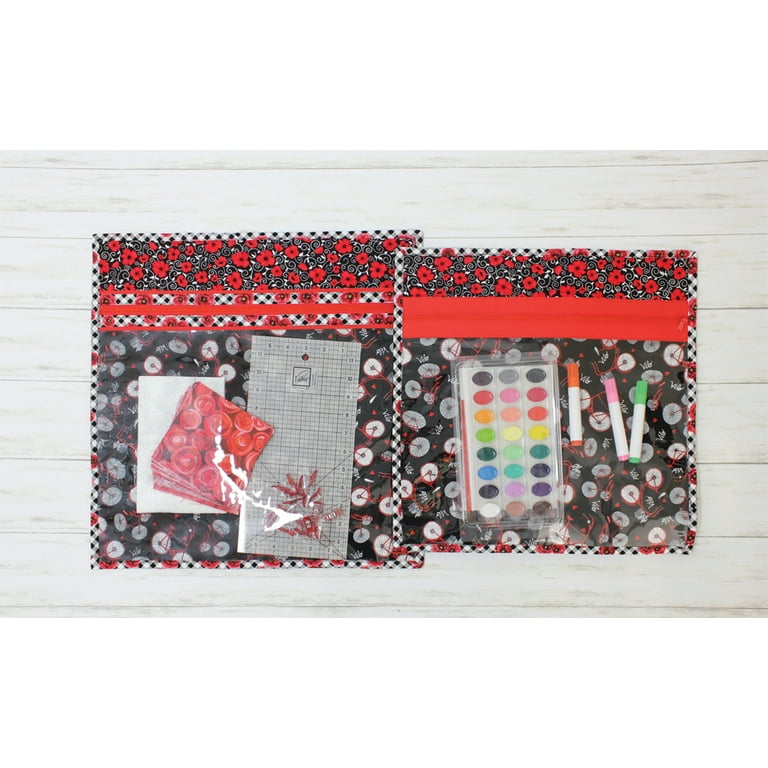 June Tailor Quilt As You Go Project Bag Kit-Gray Zippity-Do-Done(TM)